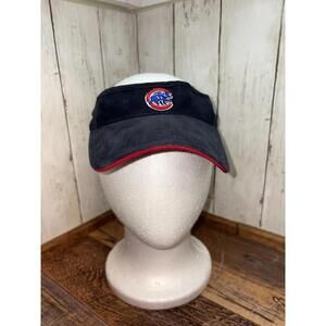 Chicago Cubs American Needle MLB Baseball Strapback Visor Corduroy Logo